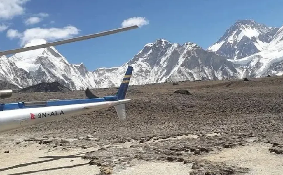 Everest view from Everest Base Camp Tour by helicopter