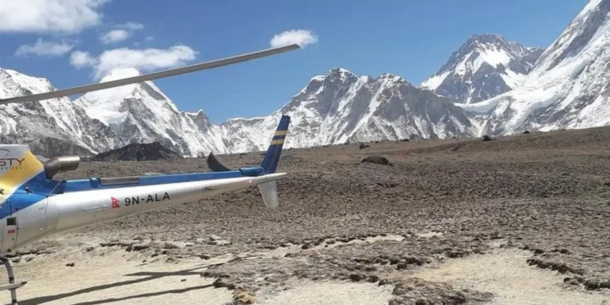 Everest view from Everest Base Camp Tour by helicopter