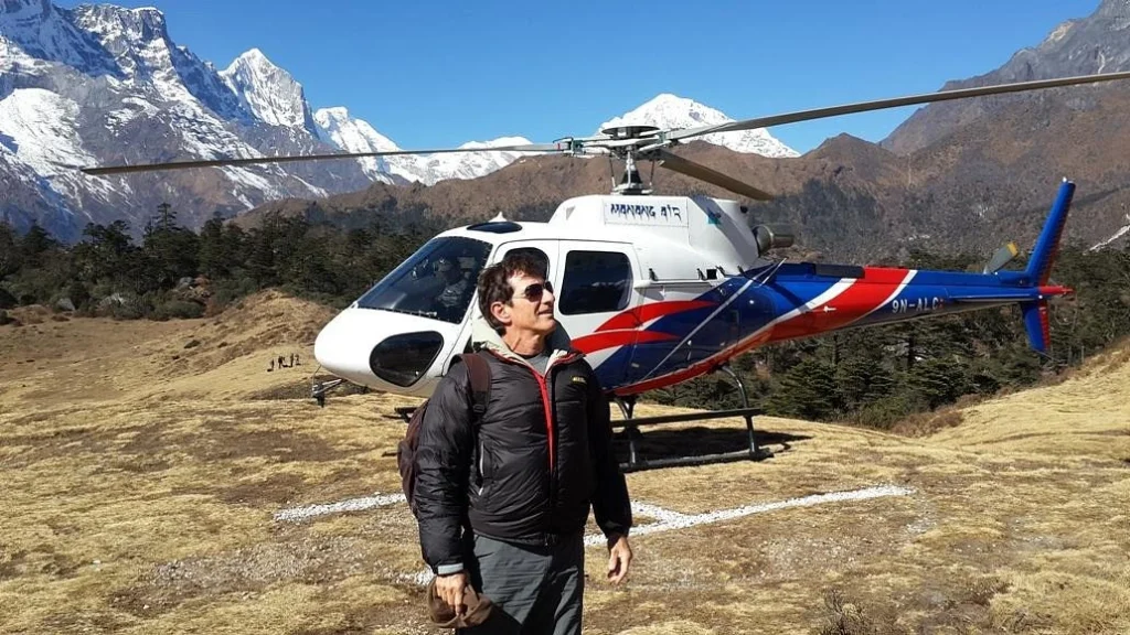 Man AT Exclusive Everest Base Camp private helicopter tour