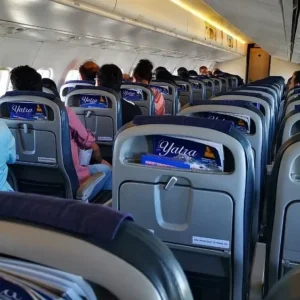 Passengers in Everest mountain flight tour
