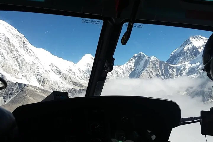 Window view from Everest Base Camp Helicopter Tour