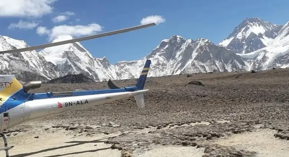 EBC- Helicopter Tour View Everest Base Camp Heli Tour in september Kathmandu to Everest Base Camp Helicopter Tour