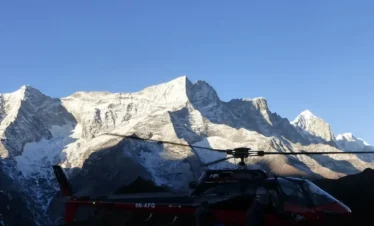 EBC Trek With Helicopter Return heli tour in september