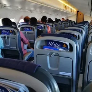 Passengers in Everest mountain flight tour